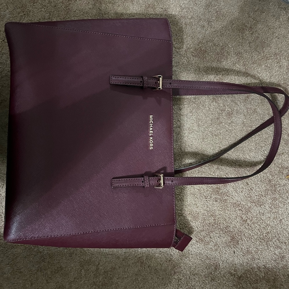 Burgundy Michael kors Bag